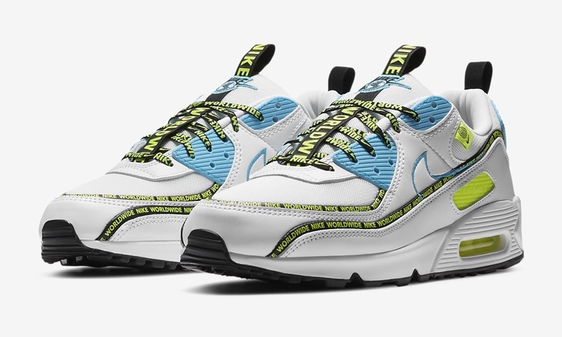 90 SE NIKE AIR MAX 90 SE World Wide White Blue Fury CZ6419 100 Fullress