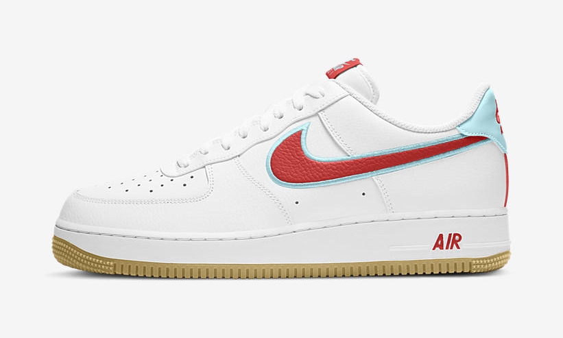 ナイキ エア フォース 1 ロー “ホワイト/チリレッド/グレイシャーブルー” (NIKE AIR FORCE 1 LOW “White/Chile Red/Glacier Ice”) [DA4660-101]