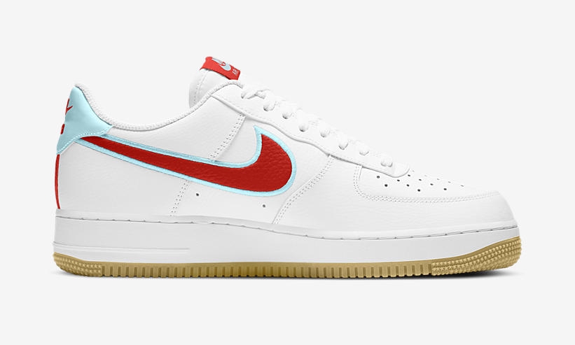 ナイキ エア フォース 1 ロー “ホワイト/チリレッド/グレイシャーブルー” (NIKE AIR FORCE 1 LOW “White/Chile Red/Glacier Ice”) [DA4660-101]