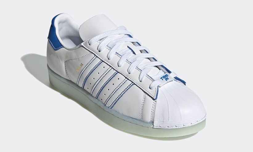 8/19発売！Ninja × adidas Originals SUPERSTAR “TIME IN” Chalk White/Blue (ニンジャ アディダス オリジナルス スーパースター “タイムイン” ホワイト/ブルー) [FX2784]