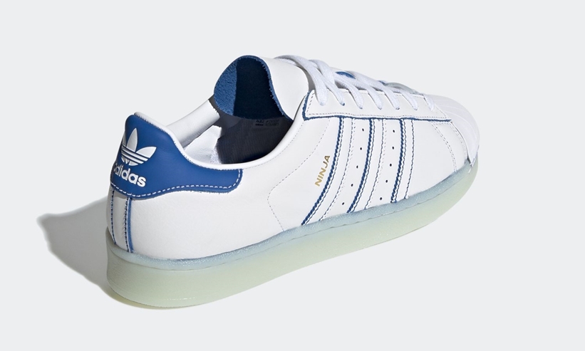 8/8発売！Ninja × adidas Originals SUPERSTAR “TIME IN” Chalk White/Blue (ニンジャ アディダス オリジナルス スーパースター “タイムイン” ホワイト/ブルー) [FX2784]