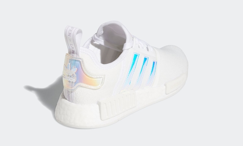 イリディセントを備えた adidas Originals NMD_R1 “White/Silver” (アディダス オリジナルス エヌ エム ディー “IRIDESCENT/ホワイト/シルバー”) [FY1263]