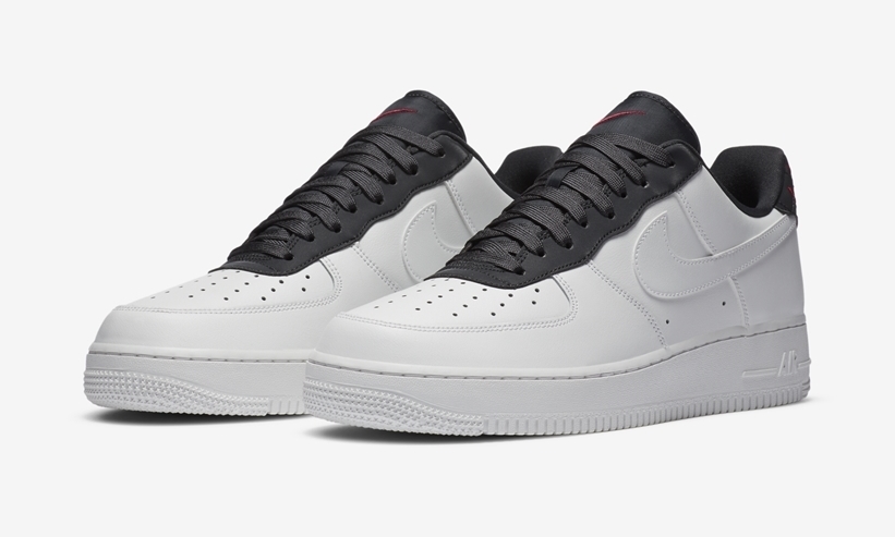 nike air force 1 white black red