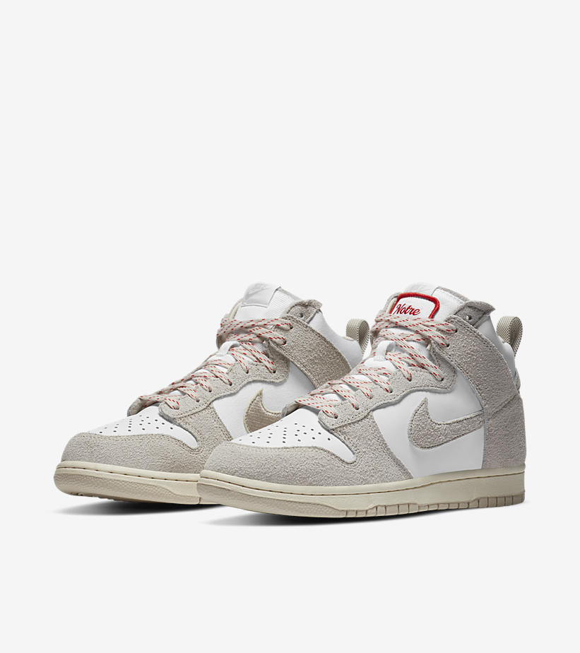 海外 1/21、1/23 発売！ノートル × ナイキ ダンク ハイ (Notre NIKE DUNK HIGH “Pearl White/Light Orewood Brown”) [CW3092-100,400]