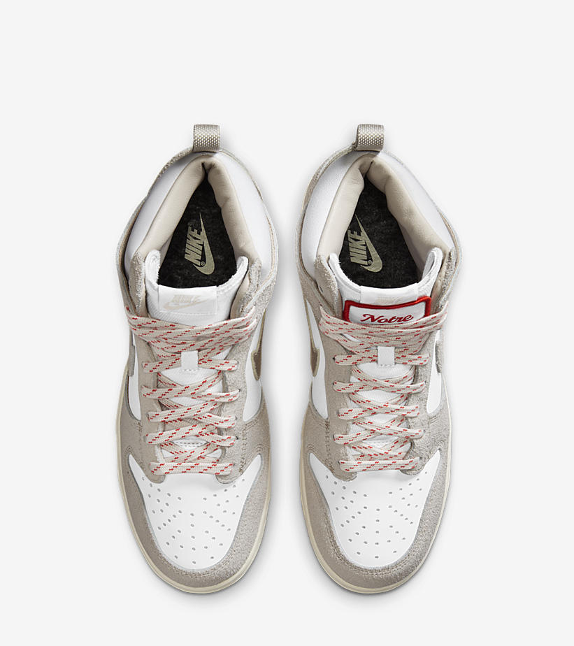 海外 1/21、1/23 発売！ノートル × ナイキ ダンク ハイ (Notre NIKE DUNK HIGH “Pearl White/Light Orewood Brown”) [CW3092-100,400]