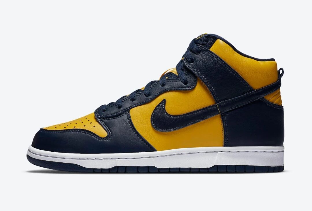 9/23 発売！ナイキ ダンク ハイ SP “ミシガン” “バーシティメイズ/ミッドナイトネイビー” (NIKE DUNK HIGH “MICHIGAN” “Varsity Maize/Midnight Navy”) [CZ8149-700]