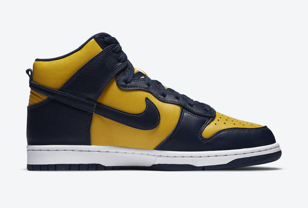 9/23 発売！ナイキ ダンク ハイ SP “ミシガン” “バーシティメイズ/ミッドナイトネイビー” (NIKE DUNK HIGH “MICHIGAN” “Varsity Maize/Midnight Navy”) [CZ8149-700]