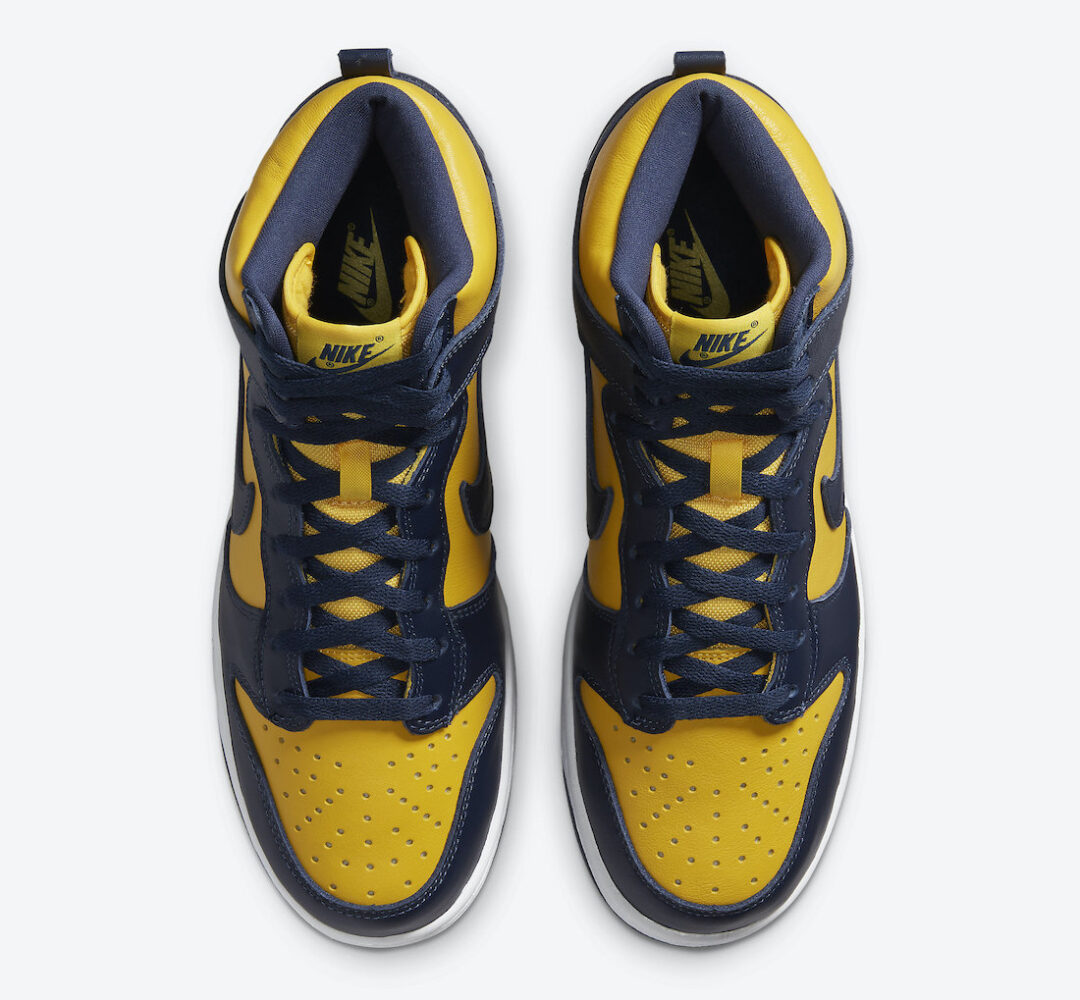 9/23 発売！ナイキ ダンク ハイ SP “ミシガン” “バーシティメイズ/ミッドナイトネイビー” (NIKE DUNK HIGH “MICHIGAN” “Varsity Maize/Midnight Navy”) [CZ8149-700]