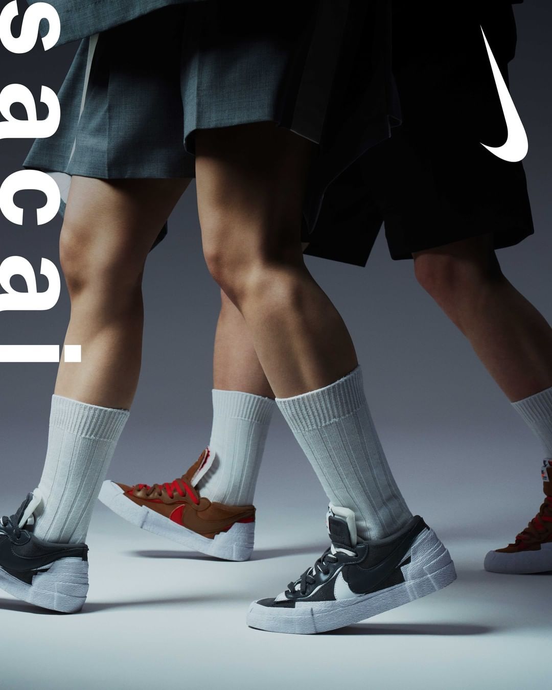 sacai×NIKE ブレーザー　ロースニーカー