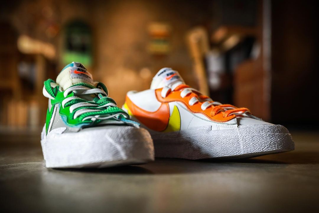 【国内 6/10、7/29 発売】sacai x NIKE BLAZER LOW 4カラー (サカイ ナイキ ブレーザー ロー) [DD1877-001,002,100,200]