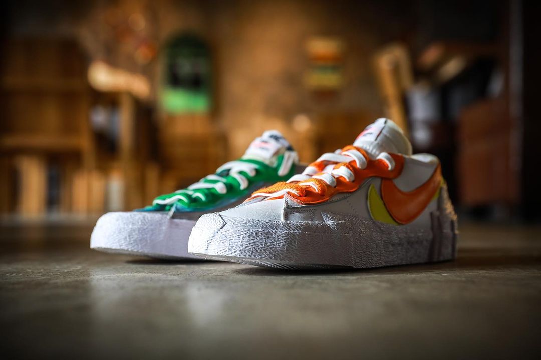 【国内 6/10、7/29 発売】sacai x NIKE BLAZER LOW 4カラー (サカイ ナイキ ブレーザー ロー) [DD1877-001,002,100,200]