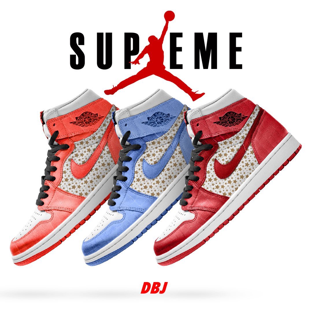 【2024年 秋冬シーズン】シュプリーム × ナイキ エア ジョーダン 1 ハイ (SUPREME NIKE AIR JORDAN 1 HIGH)