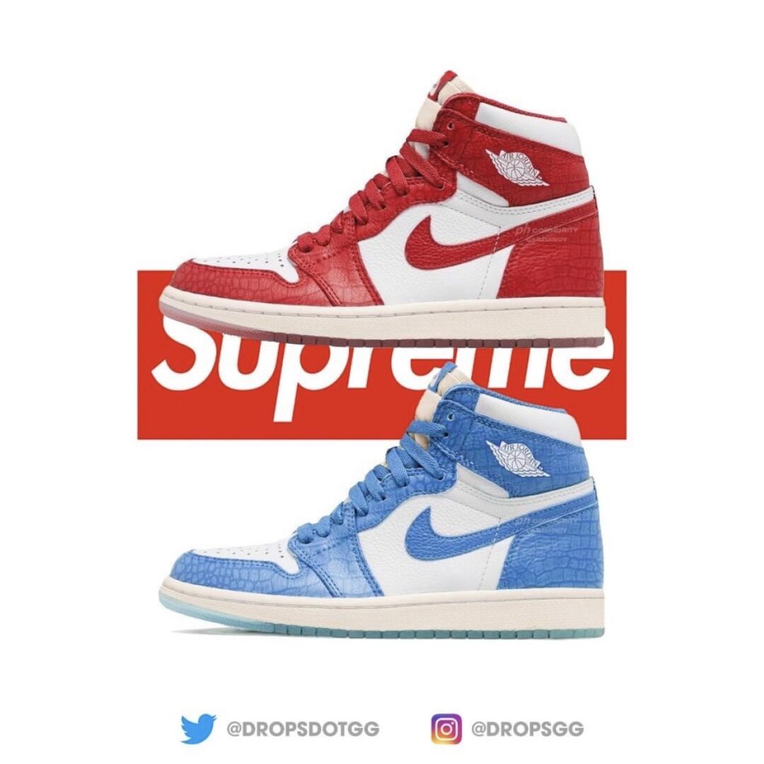 【2024年 秋冬シーズン】シュプリーム × ナイキ エア ジョーダン 1 ハイ (SUPREME NIKE AIR JORDAN 1 HIGH)