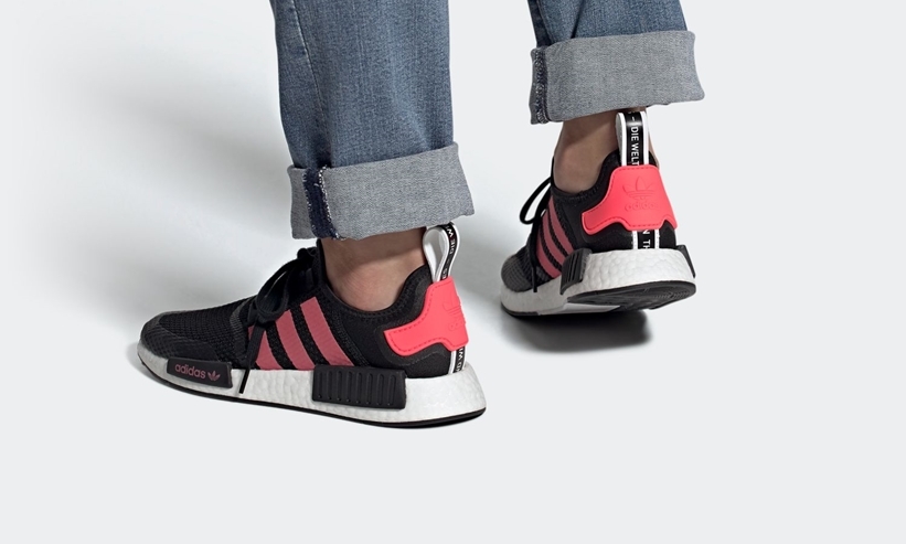 8/6発売！adidas Originals NMD_R1 “Core Black/Signal Pink” (アディダス オリジナルス エヌ エム ディー “コアブラック/シグナルピンク”) [FV9153]