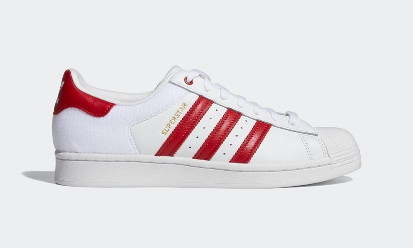 【8/6発売】ハートで楽しむカスタマイズ！アディダス オリジナルス スーパースター “ホワイト/スカーレット” (adidas Originals SUPERSTAR “White/Scarlet”) [FY3117]