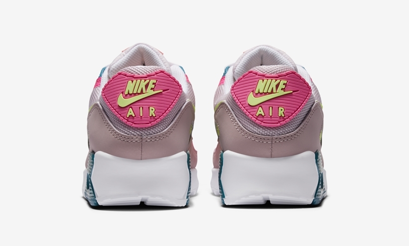 ナイキ ウィメンズ エア マックス 90 “グレー/ピンク/ボルト/グリーン” (NIKE WMNS AIR MAX 90 “Grey/Pink/Volt/Green”) [DC1865-600]