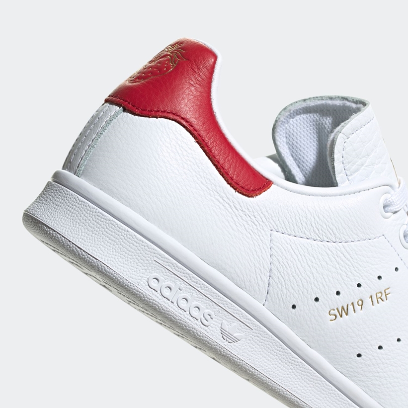 8/7発売！ヒールに苺の刻印！アディダス オリジナルス スタンスミス (adidas Originals STAN SMITH “White/Power Red”) [FY9202]