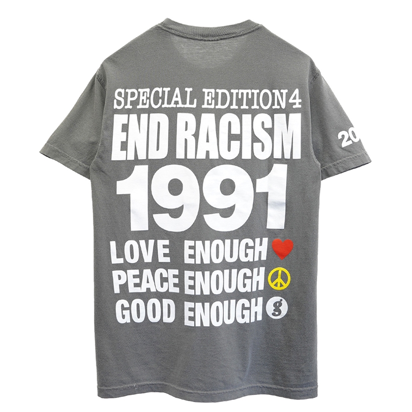 Infinite Archives x Hiroshi Fujiwara 復活した GOODENOUGH “END RACISM TEE”がGR8にて8/7発売 (インフィニット アーカイブス 藤原ヒロシ)