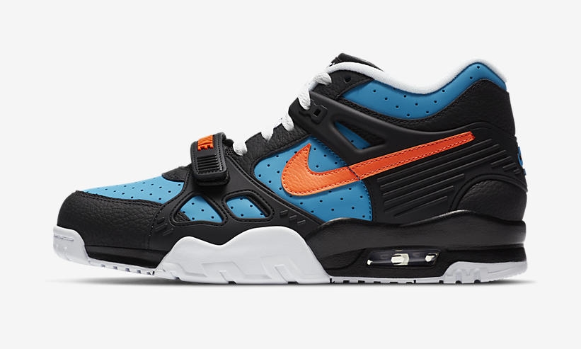 ナイキ エア トレーナー 3 “ブラック/トータルオレンジ/レーザーブルー” (NIKE AIR TRAINER 3 “Black/Total Orange/Laser Blue”) [CN0923-001]