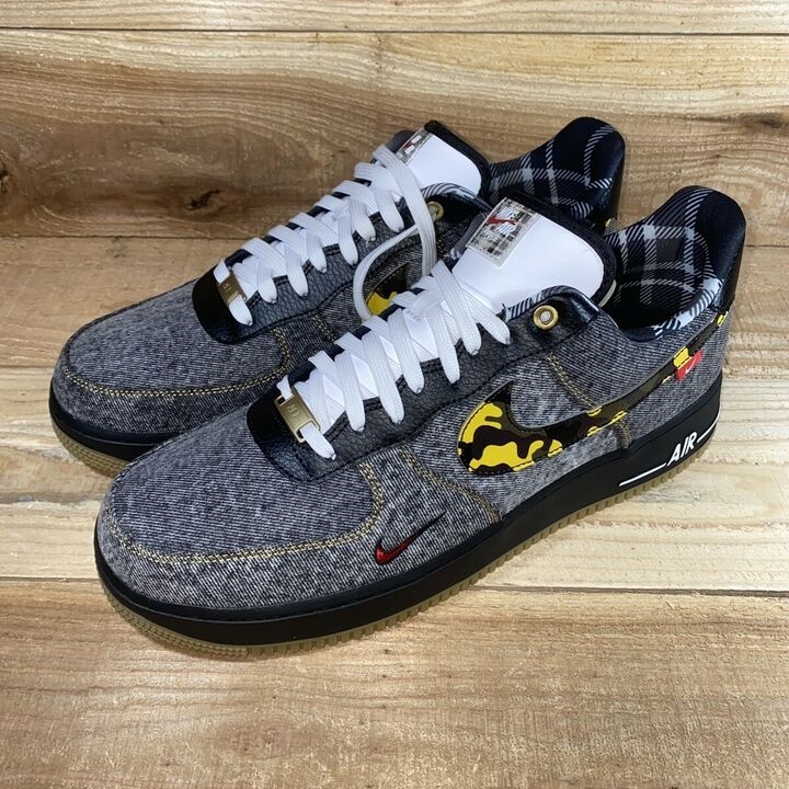 8/15発売！ナイキ エア フォース 1 07 ロー "カモ/デニム" (NIKE AIR FORCE 1 07 LOW "Camo/Denim") [DB1964-001]