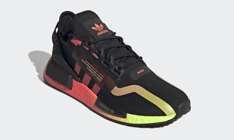 8/30発売！adidas Originals NMD_R1 V2 “Black/Signal Pink/Signal Green” (アディダス オリジナルス エヌ エム ディー ブイツー “ブラック/シグナルピンク/シグナルグリーン”) [FY5918]