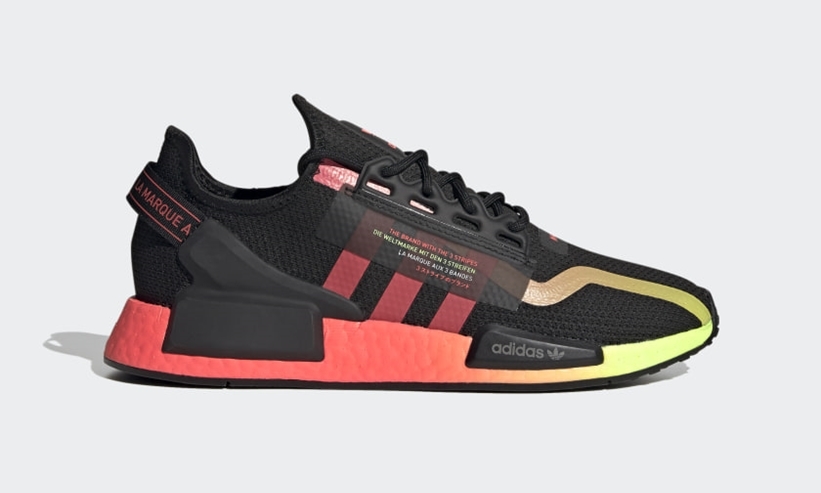 8/30発売！adidas Originals NMD_R1 V2 “Black/Signal Pink/Signal Green” (アディダス オリジナルス エヌ エム ディー ブイツー “ブラック/シグナルピンク/シグナルグリーン”) [FY5918]