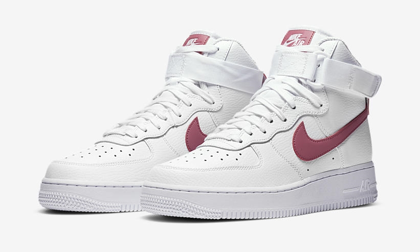 ナイキ ウィメンズ エア フォース 1 ハイ “ホワイト/デザートベリー” (NIKE WMNS AIR FORCE 1 HIGH “White/Desert Berry”) [334031-116]