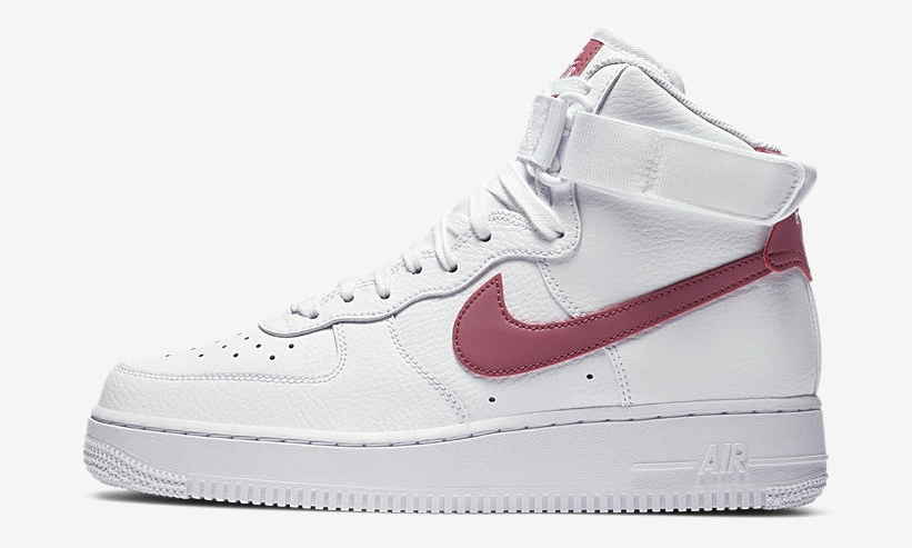 ナイキ ウィメンズ エア フォース 1 ハイ “ホワイト/デザートベリー” (NIKE WMNS AIR FORCE 1 HIGH “White/Desert Berry”) [334031-116]