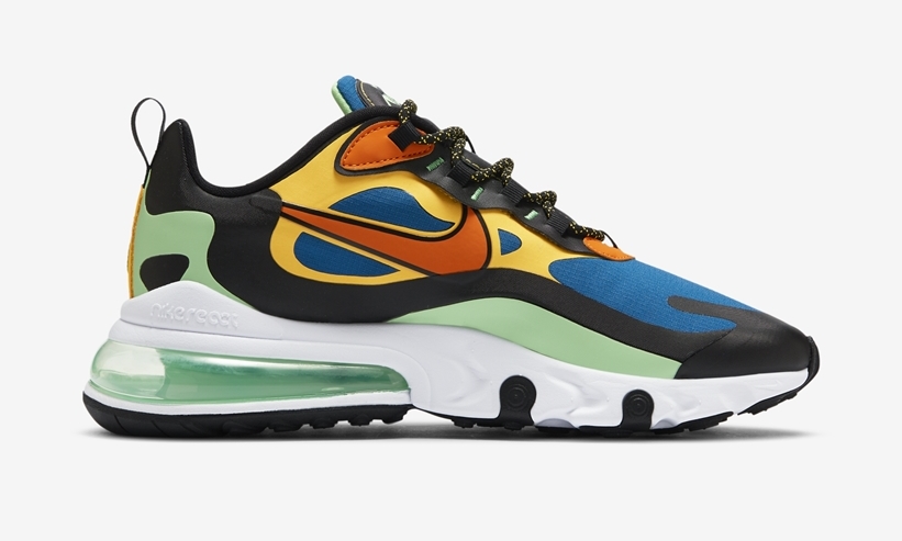 ナイキ エア マックス 270 リアクト “グリーンアビス/レーザーオレンジ” (NIKE AIR MAX 270 REACT “Green Abyss/Laser Orange”) [CZ7869-300]