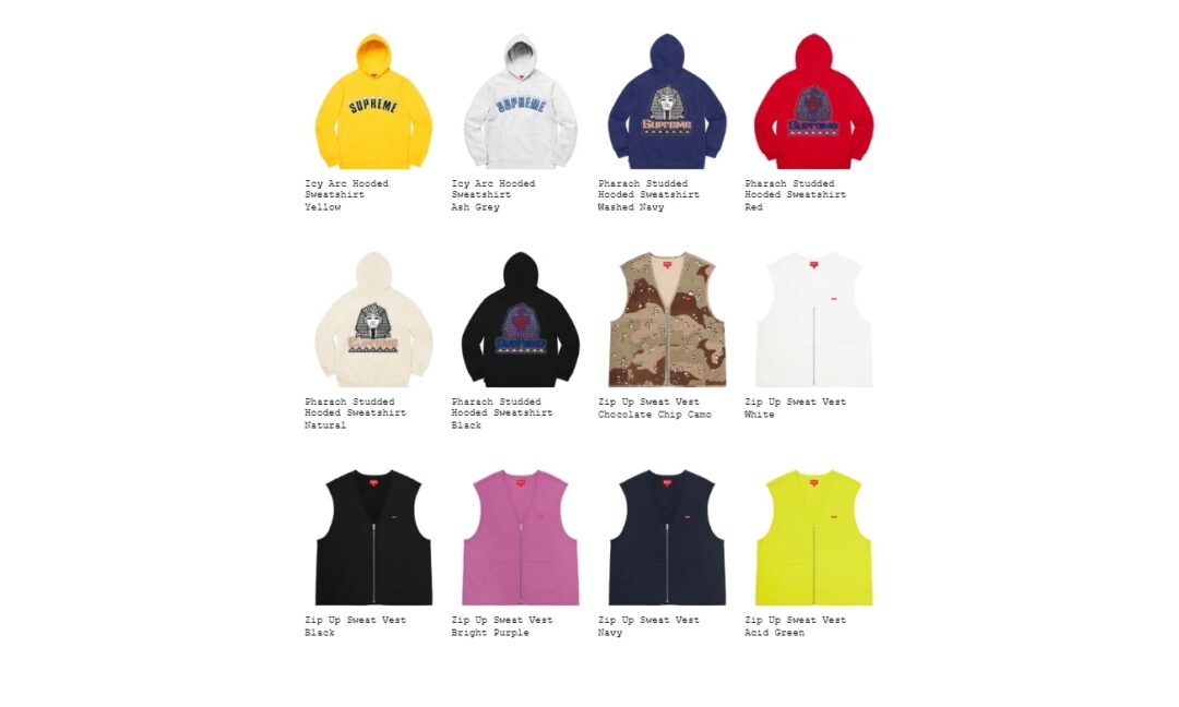 【国内 8/22 立ち上げ】シュプリーム (SUPREME) 2020 FALL/WINTER LOOKBOOK (2020年 秋冬 ルックブック)