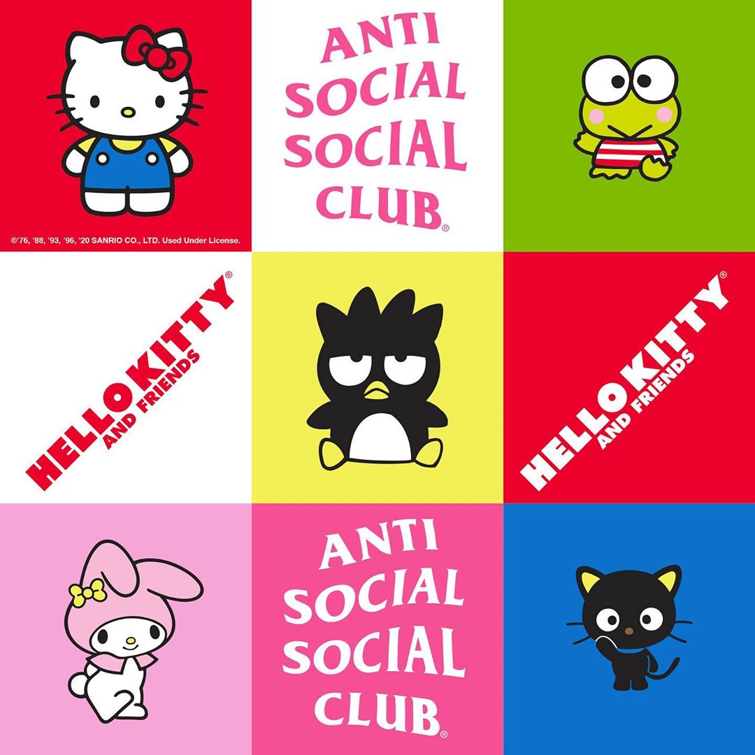 Anti Social Social Club × サンリオ/ハローキティ コラボが8/22発売 (アンチ ソーシャル ソーシャル クラブ Sanrio Hello Kitty)