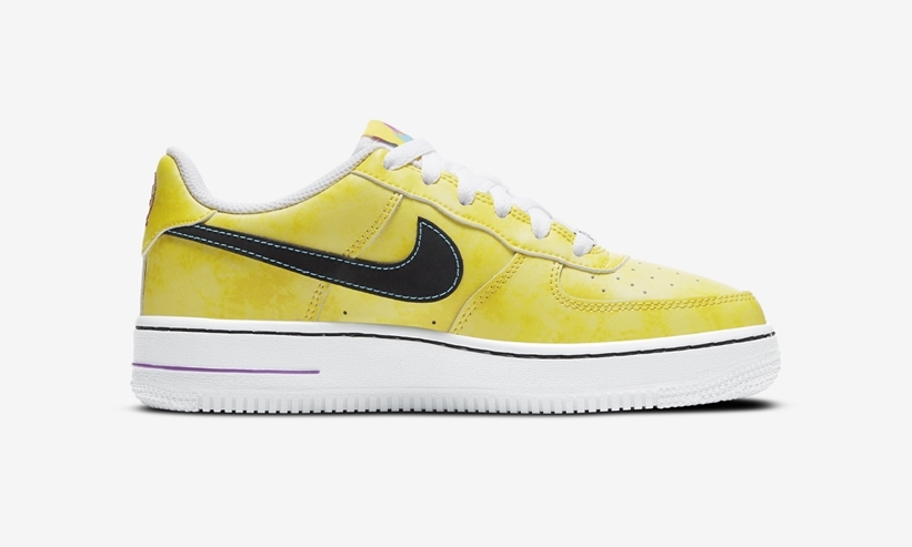 ナイキ BG エア フォース 1 ロー “イエロー/ブラック/ホワイト” (NIKE BG AIR FORCE 1 LOW “Yellow/Black/White”) [DC7299-700]