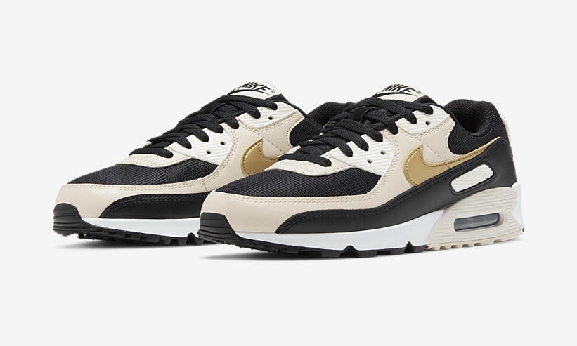 ナイキ エア マックス 90 “ブラック/メタリックゴールド/サミットホワイト” (NIKE AIR MAX 90 “Black/Metallic Gold/Summit White”) [DB9578-001]