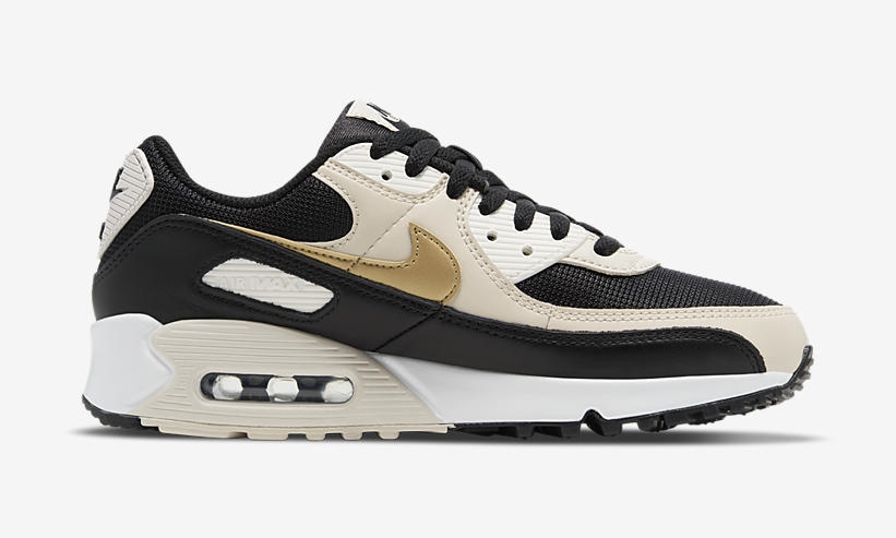 ナイキ エア マックス 90 “ブラック/メタリックゴールド/サミットホワイト” (NIKE AIR MAX 90 “Black/Metallic Gold/Summit White”) [DB9578-001]