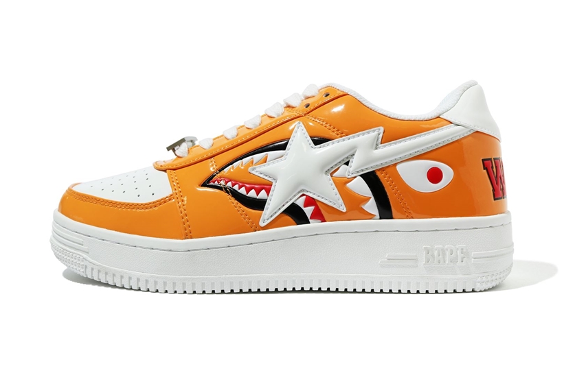 「BAPE STA」20周年！シャークモチーフとSTAを重ね合わせたデザインの新作カラー「COLOR BLOCK SHARK BAPE STA LOW」が8/22発売 (A BATHING APE ア ベイシング エイプ)