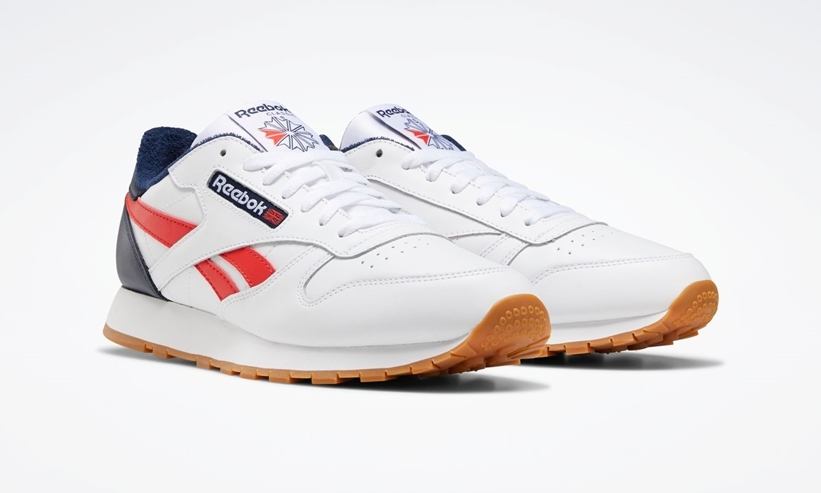 8/22発売！リーボック クラシック レザー "ホワイト/カレッジネイビー/ラディアントレッド" (REEBOK CLASSIC LEATHER "White/Navy/Red") [EF7827]