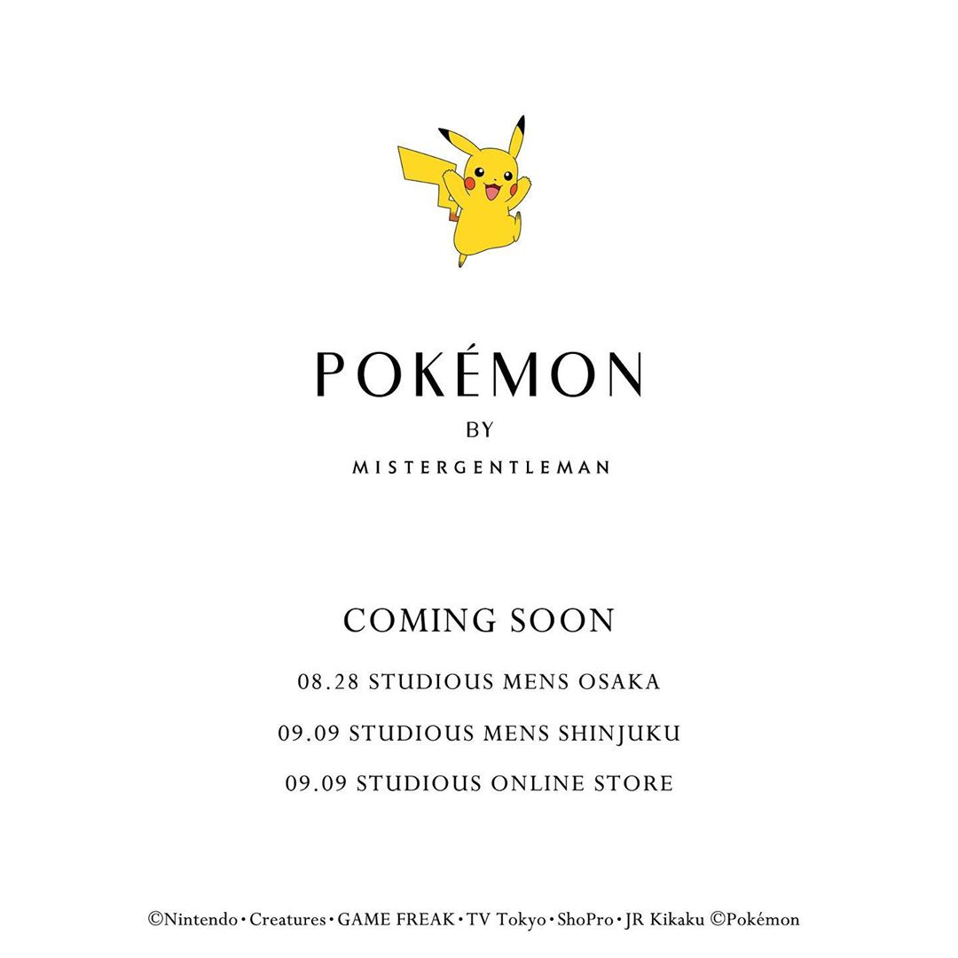 POKEMON by MISTERGENTLEMAN﻿ コラボが8/28から順次発売 (ポケモン ミスタージェントルマン)