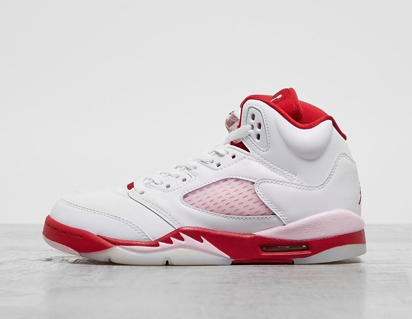 10/9 発売予定！ナイキ GS エア ジョーダン 5 “ホワイト/フォームピンク/ジムレッド” (NIKE GS AIR JORDAN 5 “White/Pink Foam/Gym Red”) [440892-106]