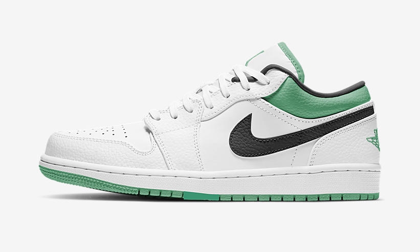 【国内 5/10 発売】ナイキ エア ジョーダン 1 ロー “ホワイト/ブラック/グリーン” (NIKE AIR JORDAN 1 LOW “White/Black/Green”) [553558-129]