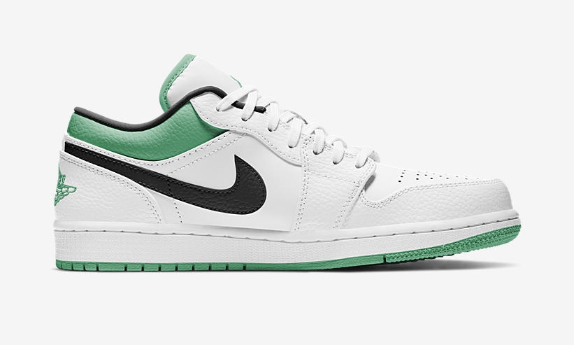 【国内 5/10 発売】ナイキ エア ジョーダン 1 ロー “ホワイト/ブラック/グリーン” (NIKE AIR JORDAN 1 LOW “White/Black/Green”) [553558-129]