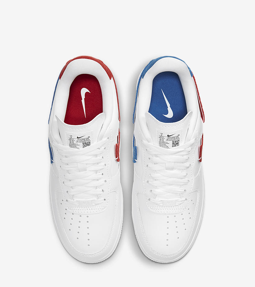 ナイキ ウィメンズ エア フォース 1 ロー “スネーク” ホワイト/ブルー/レッド (NIKE WMNS AIR FORCE 1 LOW “Snake” White/Blue/Red) [DC1164-100]