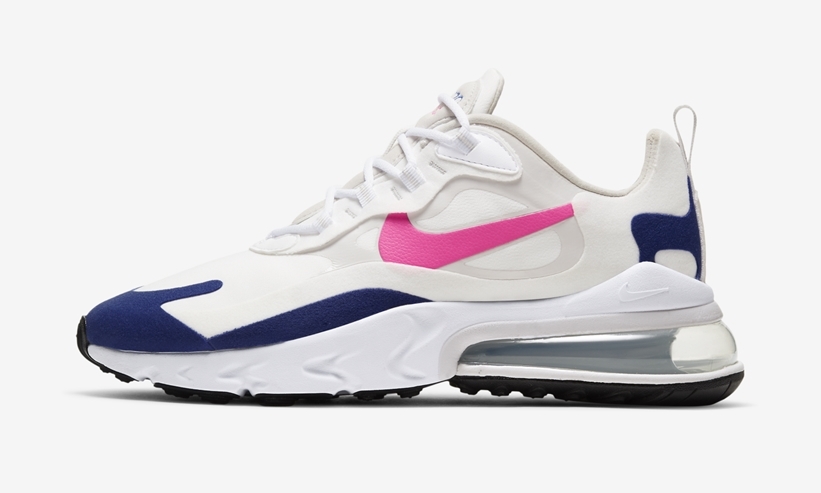 ナイキ エア マックス 270 リアクト “ホワイト/ネイビー/ピンク” (NIKE AIR MAX 270 REACT “White/Navy/Pink”) [CU7833-101]