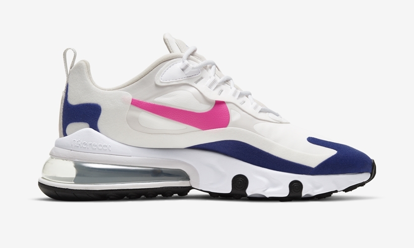 ナイキ エア マックス 270 リアクト “ホワイト/ネイビー/ピンク” (NIKE AIR MAX 270 REACT “White/Navy/Pink”) [CU7833-101]