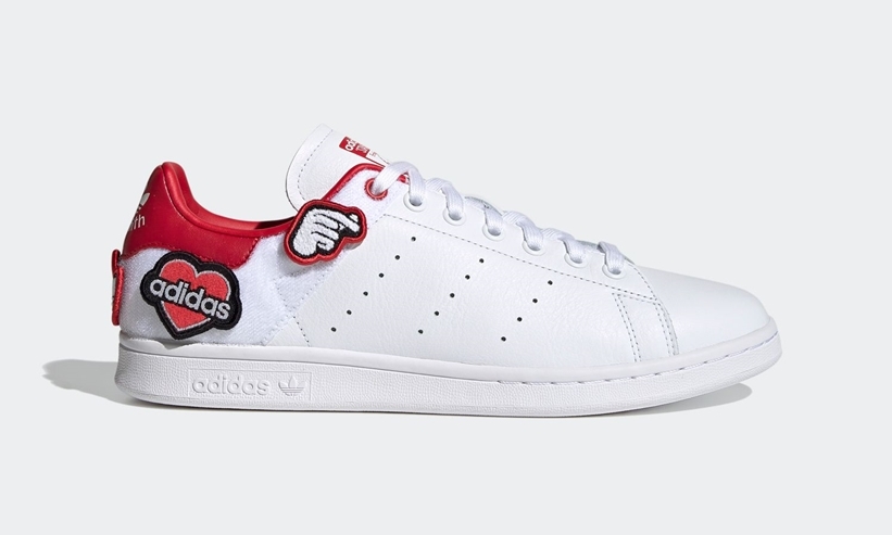 8/31発売！ハートのモチーフをヒールに取り付け！アディダス オリジナルス スタンスミス (adidas Originals STAN SMITH “White/Scarlet”) [FY3130]