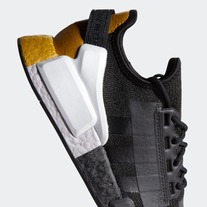 オリンピックメダルからインスパイアされたBOOST！adidas Originals NMD_R1 V2 “Black/Gold” (アディダス オリジナルス エヌ エム ディー ブイツー “コアブラック/ゴールドメタリック”) [FY1141]