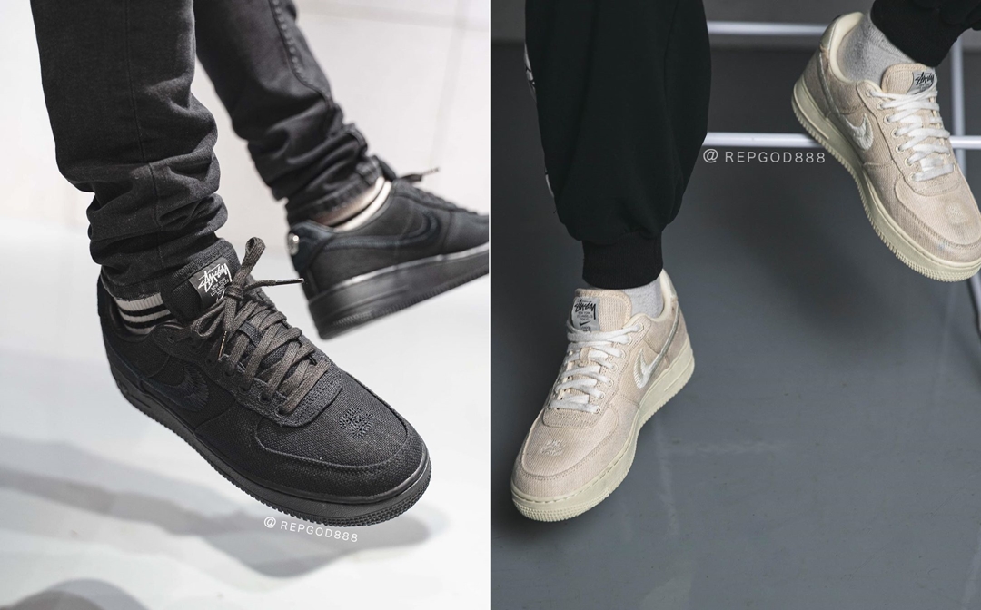 12月発売予定！ステューシー × ナイキ エア フォース 1 ロー “ブラック/フォッシルストーン” (STUSSY NIKE AIR FORCE 1 LOW “Black/Fossil Stone”) [CZ9084-001,200]