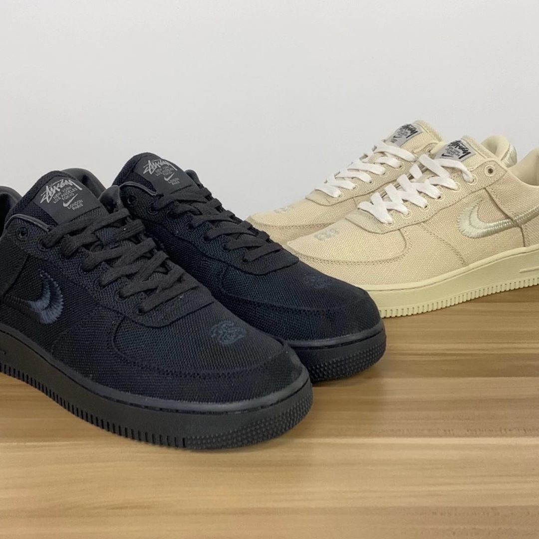 国内 12/12 発売！ステューシー × ナイキ エア フォース 1 ロー “ブラック/フォッシルストーン” (STUSSY NIKE AIR FORCE 1 LOW “Black/Fossil Stone”) [CZ9084-001,200]