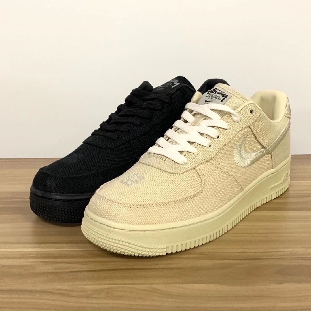 国内 12/12 発売！ステューシー × ナイキ エア フォース 1 ロー “ブラック/フォッシルストーン” (STUSSY NIKE AIR FORCE 1 LOW “Black/Fossil Stone”) [CZ9084-001,200]