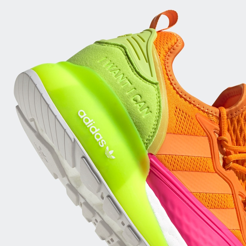 9/1発売！adidas Originals ZX 2K BOOST “White/Bright Orange/Semi Solar Pink” (アディダス ゼットエックス 2K ブースト “ホワイト/ブライトオレンジ/セミソーラーピンク”) [FY4004]