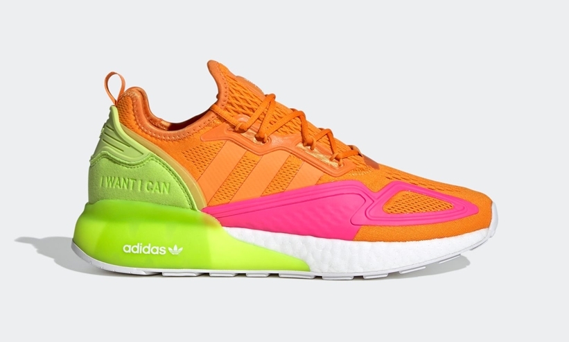 9/1発売！adidas Originals ZX 2K BOOST “White/Bright Orange/Semi Solar Pink” (アディダス ゼットエックス 2K ブースト “ホワイト/ブライトオレンジ/セミソーラーピンク”) [FY4004]